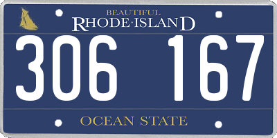 RI license plate 306167