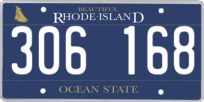 RI license plate 306168