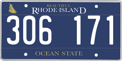 RI license plate 306171