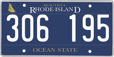 RI license plate 306195