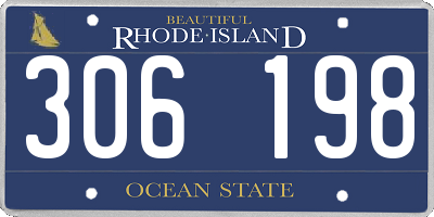 RI license plate 306198