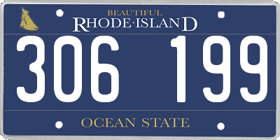 RI license plate 306199