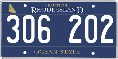 RI license plate 306202