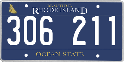 RI license plate 306211