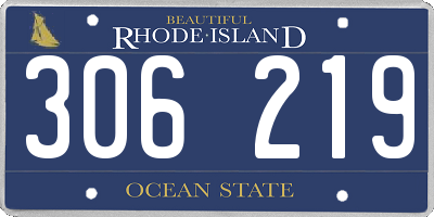 RI license plate 306219