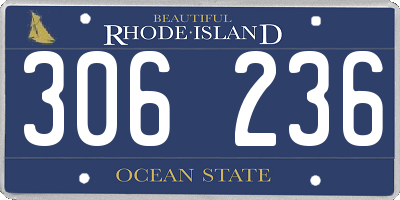 RI license plate 306236