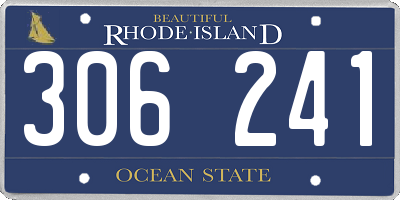 RI license plate 306241