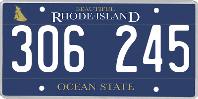 RI license plate 306245