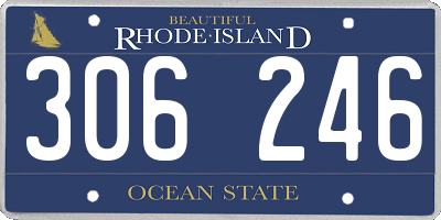 RI license plate 306246