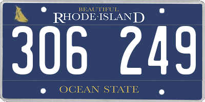 RI license plate 306249