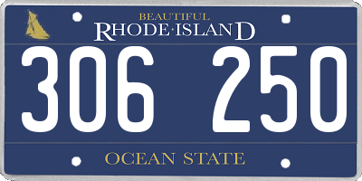 RI license plate 306250