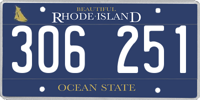 RI license plate 306251