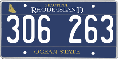 RI license plate 306263