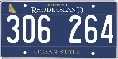 RI license plate 306264
