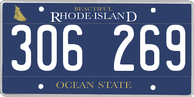 RI license plate 306269