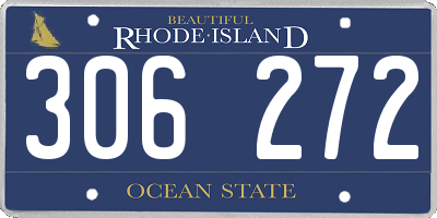 RI license plate 306272