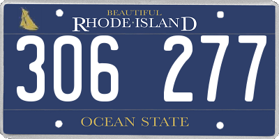 RI license plate 306277