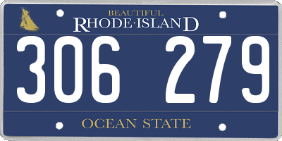RI license plate 306279
