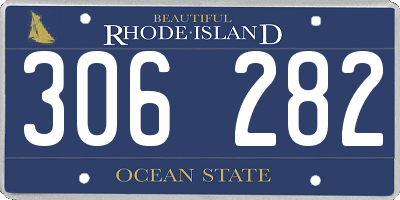 RI license plate 306282