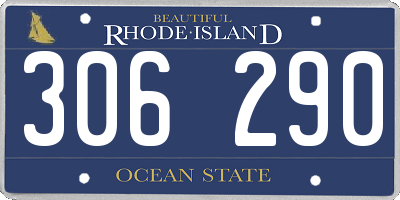 RI license plate 306290