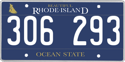 RI license plate 306293