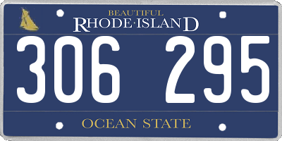RI license plate 306295