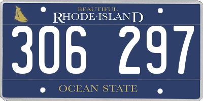 RI license plate 306297
