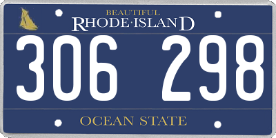 RI license plate 306298