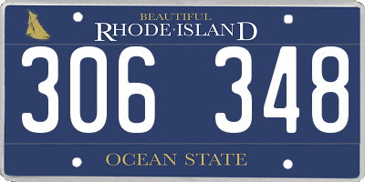 RI license plate 306348