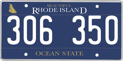 RI license plate 306350