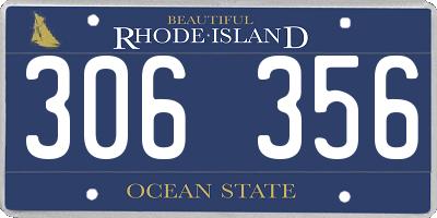 RI license plate 306356