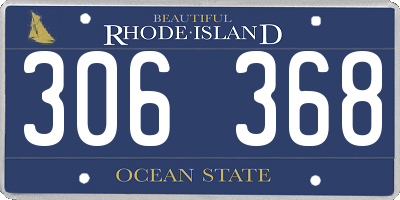 RI license plate 306368