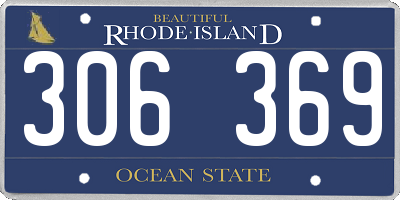 RI license plate 306369