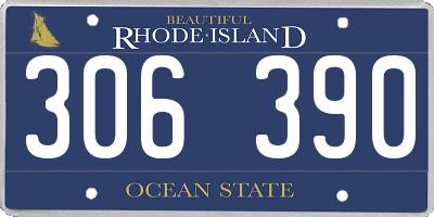 RI license plate 306390