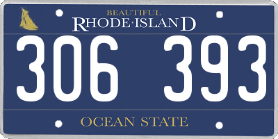 RI license plate 306393