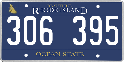 RI license plate 306395