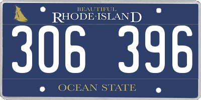 RI license plate 306396