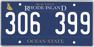 RI license plate 306399