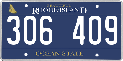 RI license plate 306409