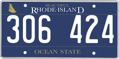 RI license plate 306424