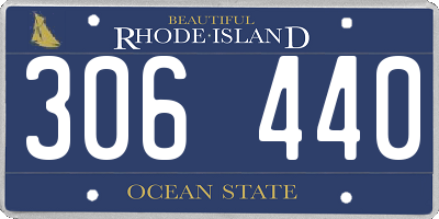 RI license plate 306440