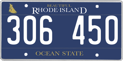 RI license plate 306450
