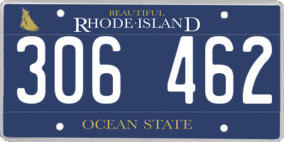 RI license plate 306462