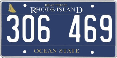 RI license plate 306469