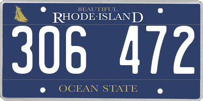 RI license plate 306472