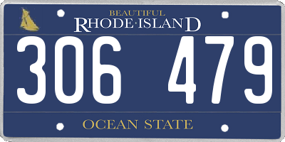 RI license plate 306479