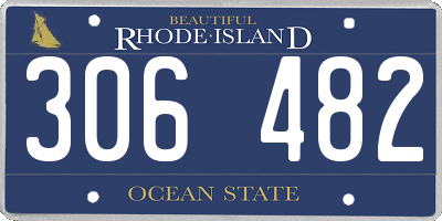RI license plate 306482