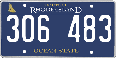 RI license plate 306483
