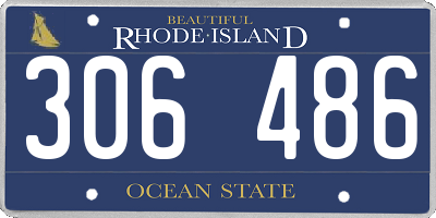 RI license plate 306486