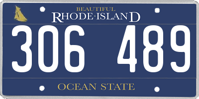 RI license plate 306489